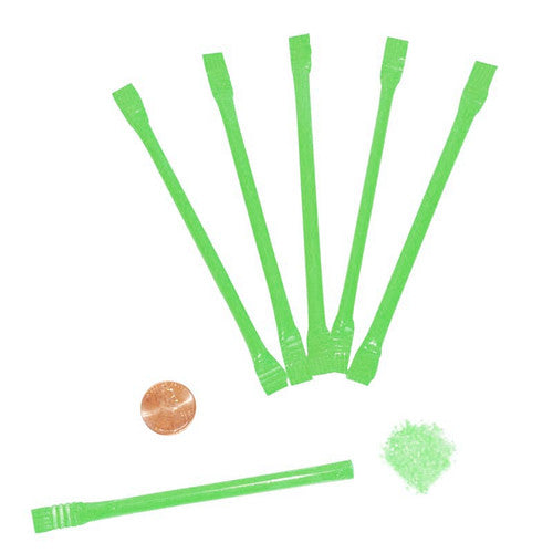 Green Candy Filled Straws (240/package) 4?› each