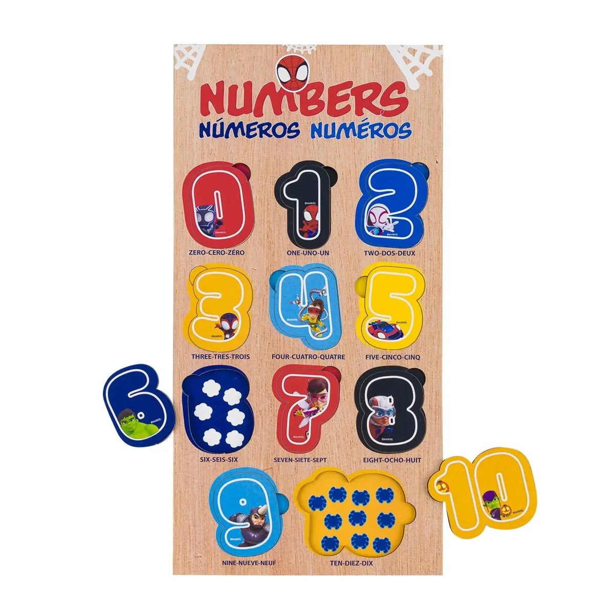 Marvel Spidey Learning Boardƒ?? Numbers