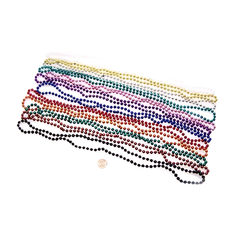 Metallic Bead Necklaces (144/package) 21?› each