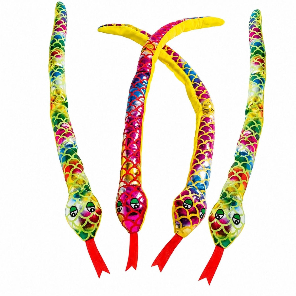 Metallic Stuffed Snakes (24 total snakes in 2 bags) $1.60 each