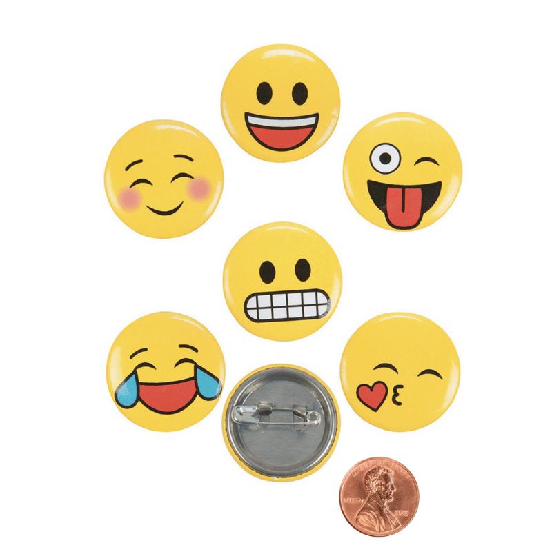 Emoji Mini Buttons (96 total buttons in 2 bags) 12?› each