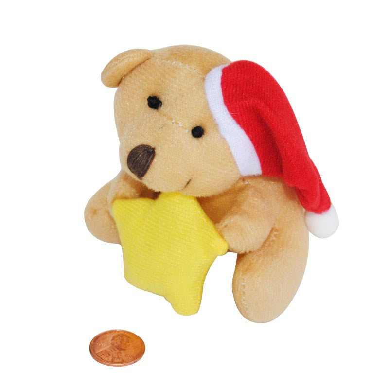 Mini Stuffed Bear with Star (24 total plush toys in 2 bags) $1.46 each