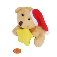 Mini Stuffed Bear with Star (24 total plush toys in 2 bags) $1.46 each