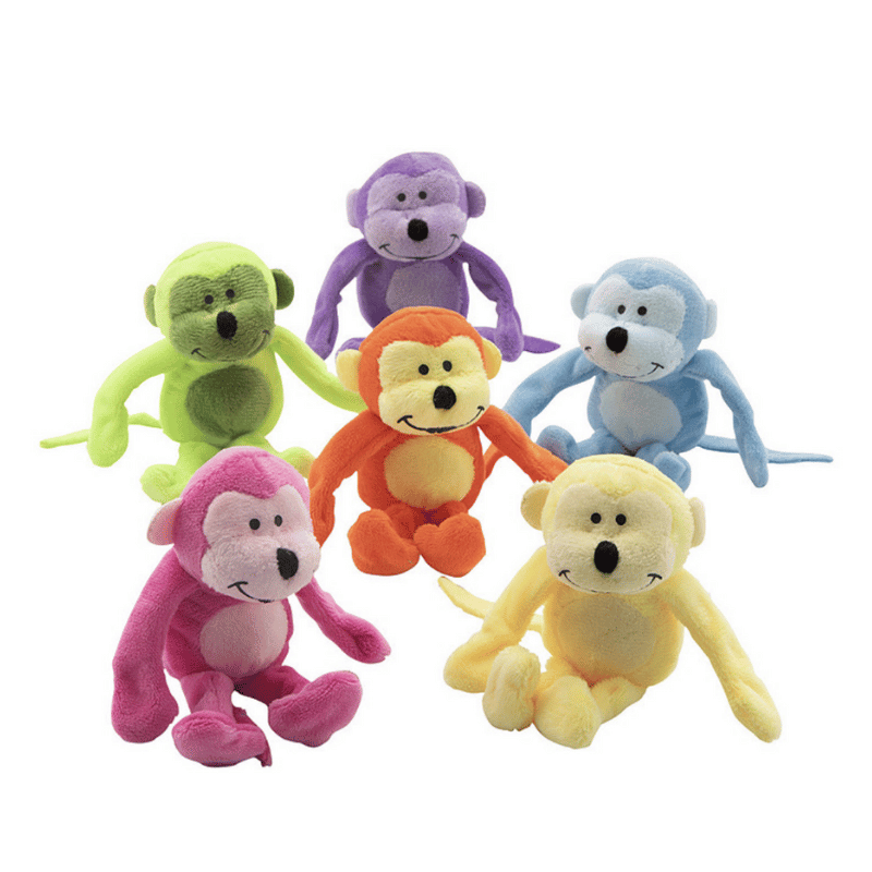 Stuffed Neon Monkey (24 total monkeys in 2 bags) $1.56 each