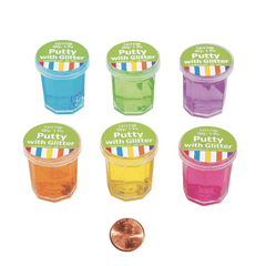 Clear Putty with Glitter (96 total glitter putties in 2 boxes) 19?› each