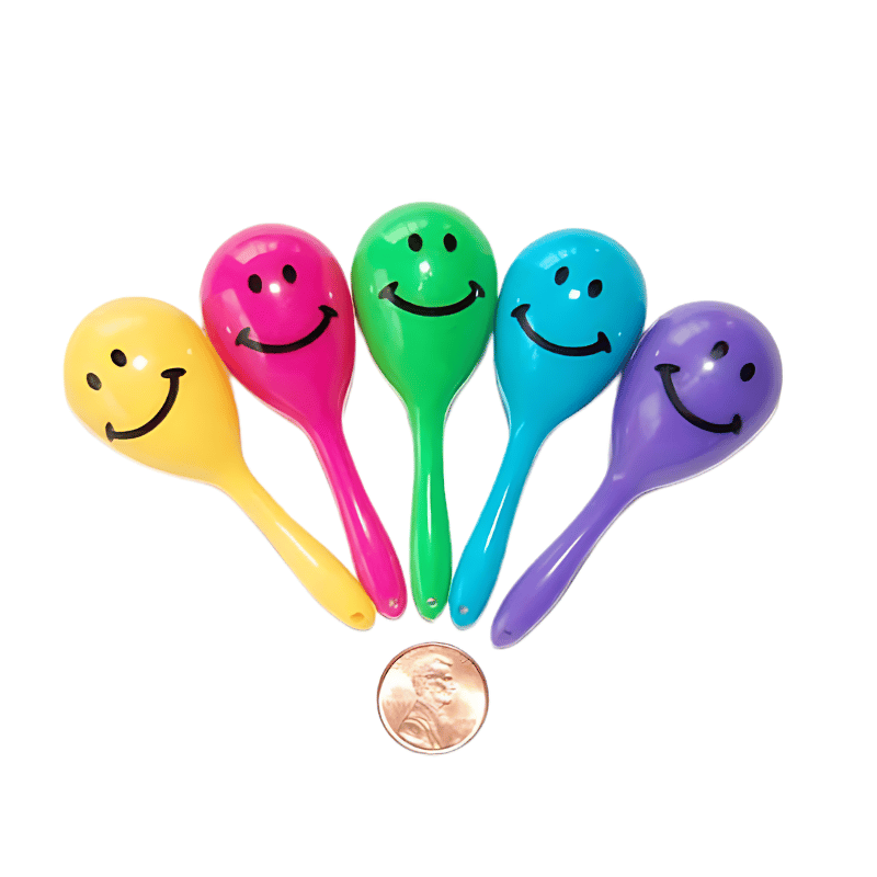 Mini Smile Face Maracas (72/package) 24?› each