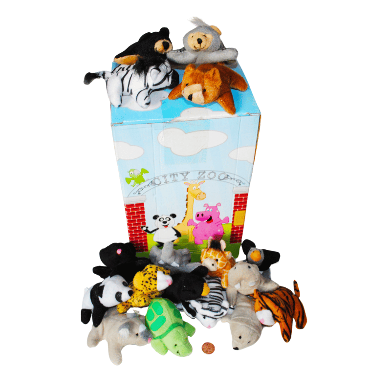 Mini Zoo Stuffed Animals (48/package) $1.05 each