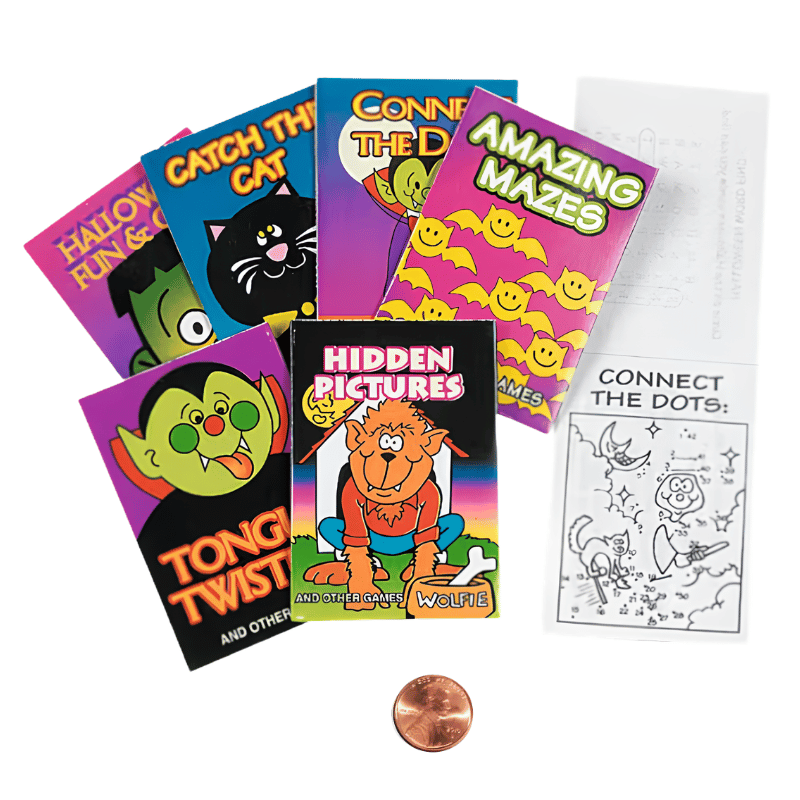 Mini Halloween Activity Game Books (72/package) 22?› each