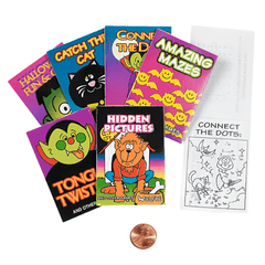 Mini Halloween Activity Game Books (72/package) 22?› each
