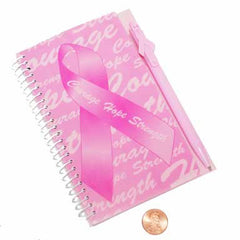 Pink Ribbon Mini Notepad with Pen (24 total sets in 2 bags) $1.64 each