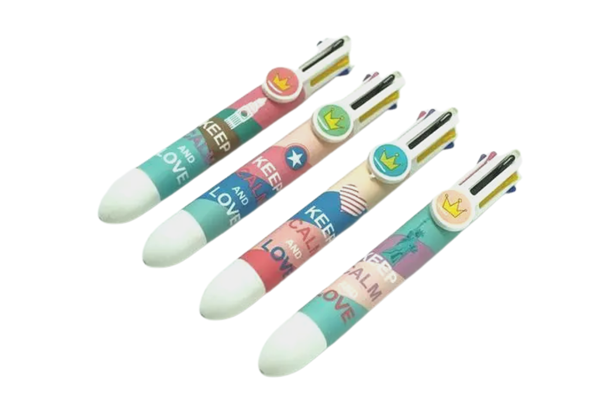 Keep Calm Motif 8 Colored Pens