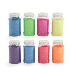 Neon Craft Sand Assortment  (8 sand bottles/box) $3.71 each