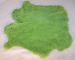 GREEN COLOR RABBIT SKIN PELT (Sold by the piece)