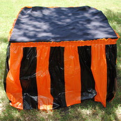 Orange & Black Table Skirt $7.50 each