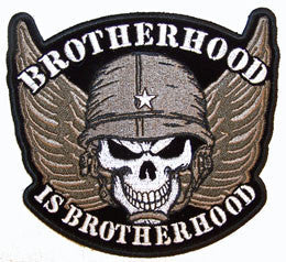 BROTHERHOOD SKULL PATCH (Sold by the piece)