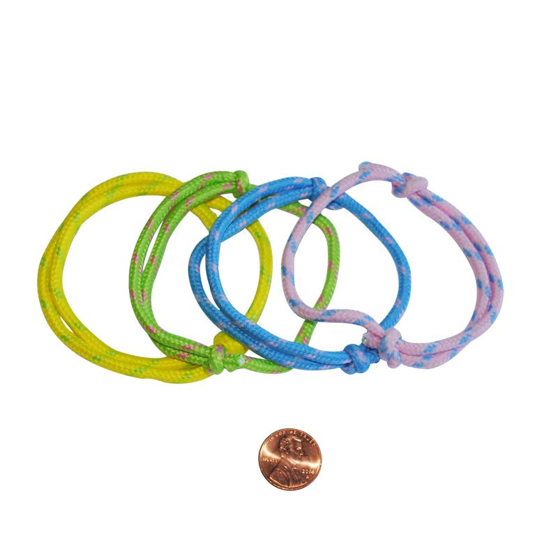 Pastel Friendship Rope Bracelets (144 total bracelets in 2 bags) 9?› each
