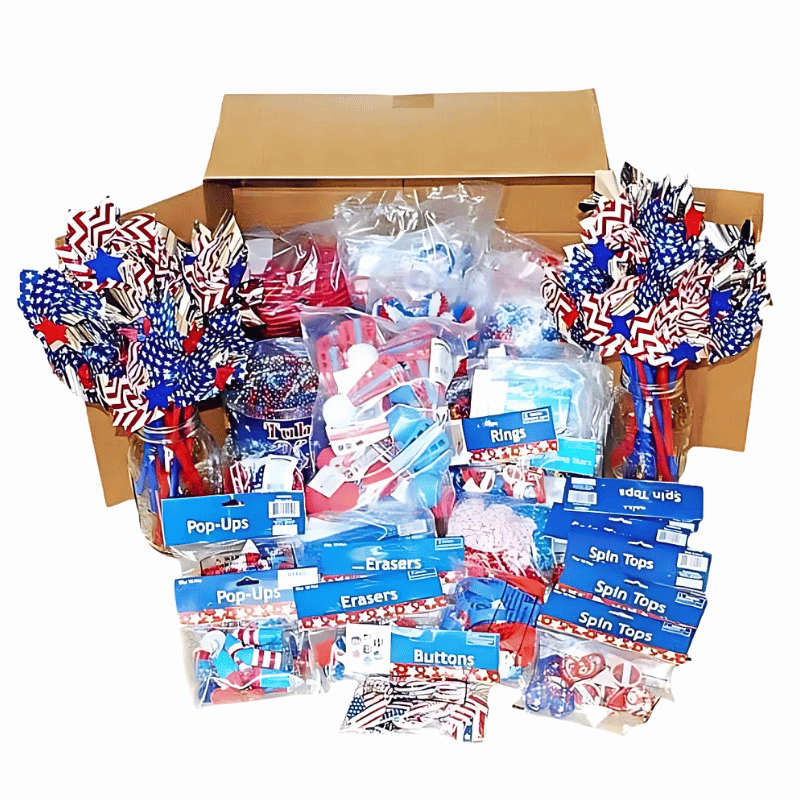 Patriotic Parade Giveaways - Small Toys & Candy 19?› each (816 Toys/245 Candies)
