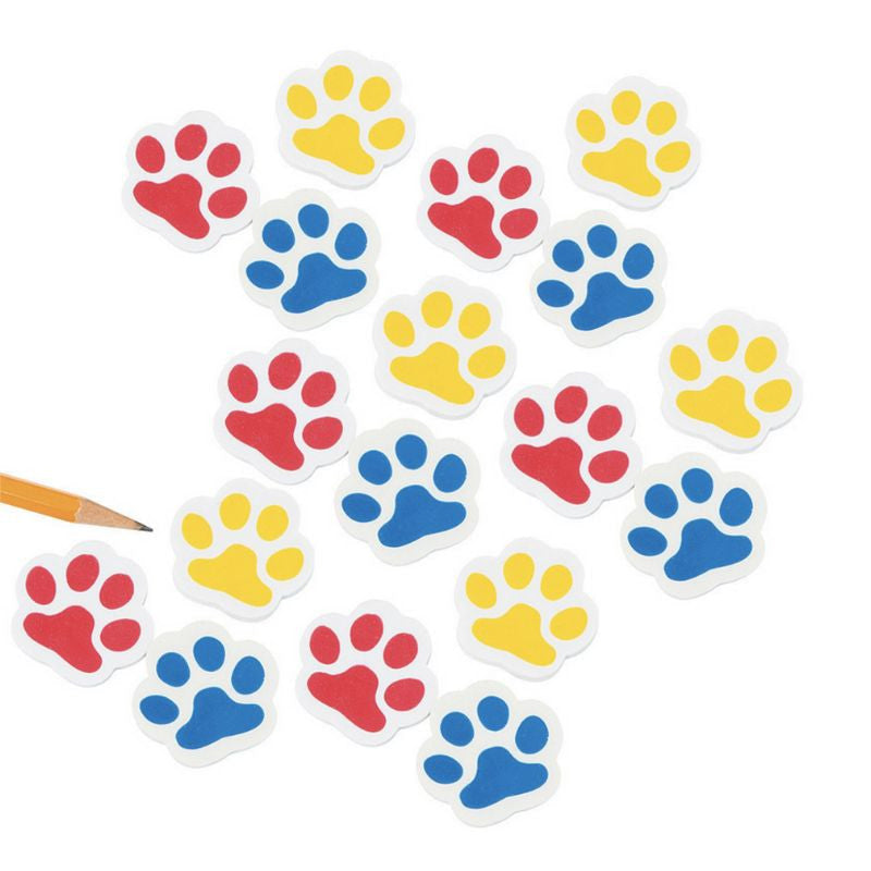 Paw Print Erasers (144/package) 24?› each