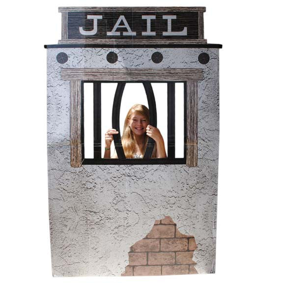 Cardboard Jail Photo Prop