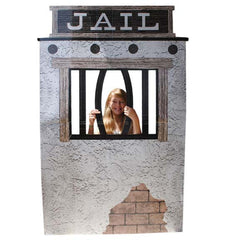 Cardboard Jail Photo Prop