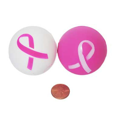 Pink Ribbon Stress Balls (24 total pieces in 2 bags) 75?› each