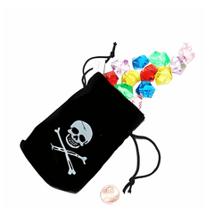 Pirate Drawstring Bags With Jewels (24 total filled pirate sacks in 2 bags) $1.43 each