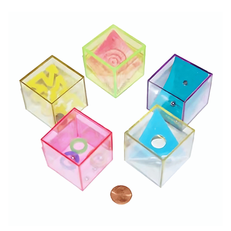 Plastic Glitter Cube Mind Teasers (48 total toys in 2 boxes) 81?› each