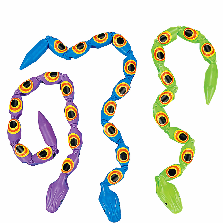 Plastic Wiggle Snakes ƒ?? 17ƒ?� (Assorted Colors)