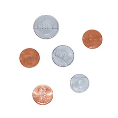 Plastic Play Coins (144/package) 5?› each