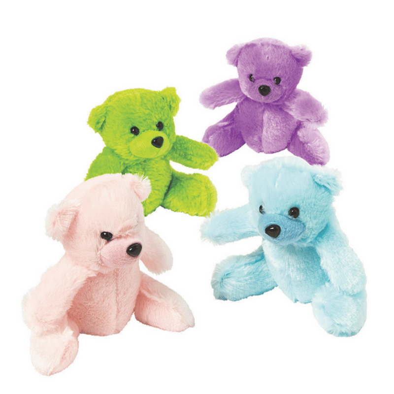 Plush Pastel Teddy Bears (24 total pieces in 2 bags) $1.65 each
