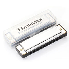 144-Piece Case of Harmonicas with Plastic Carrying Case
