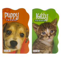 Puppy & Kitty Friends Board Book for Toddlers ƒ?? 10 Pages Both books (5" ?? 8.5") by Bendon