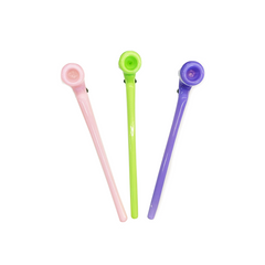 10" Slime Sherlock Pipe with Round White Line Art