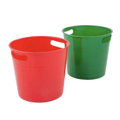 Large Red & Green Prize Buckets (4 buckets per set)