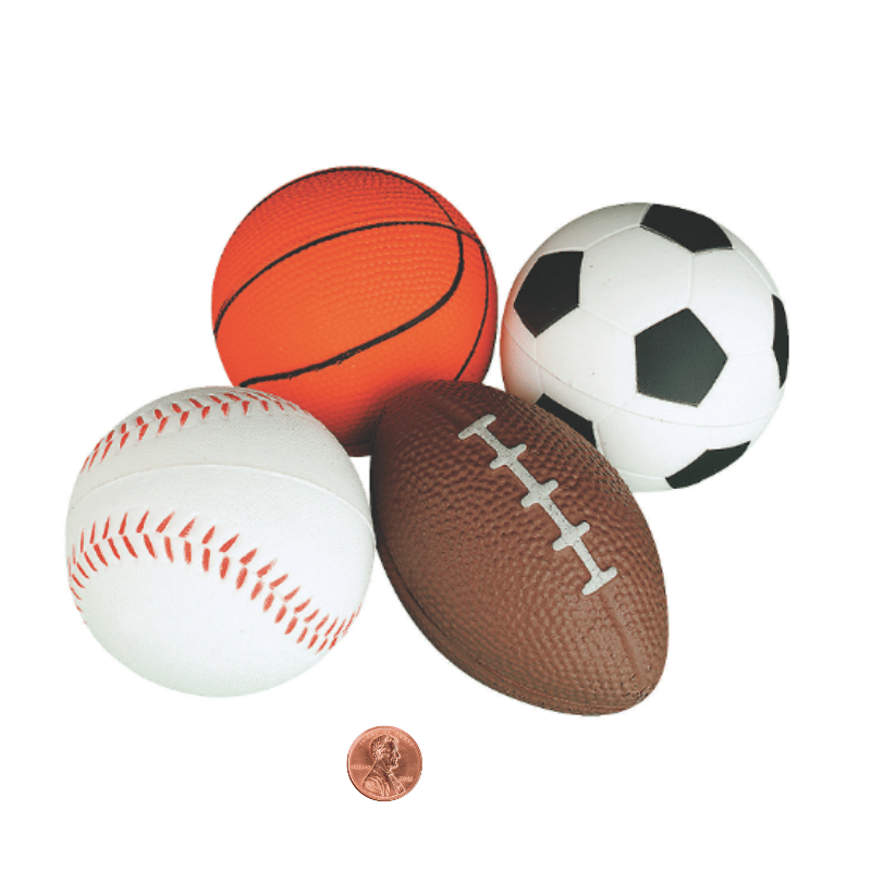 Relaxable Sports Balls (24 total sports balls in 2 bags) 89?› each