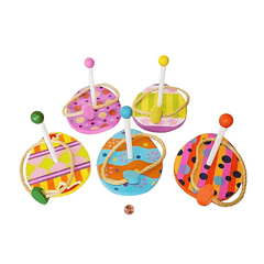 Wooden Easter Egg Ring Toss  (10 total Easter Eggs & 10 Rope Rings)