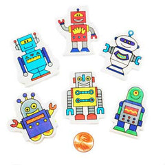 Robot Erasers (48 total erasers in 2 bags) 30?› each