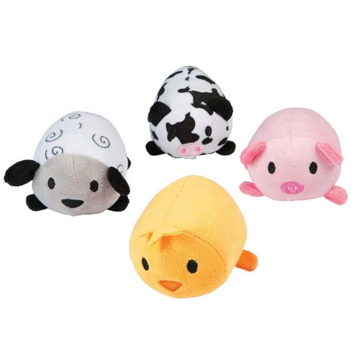 Roly Poly Farm Stuffed Animals (24 total animals in 2 bags) $1.66 each