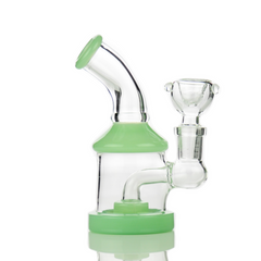 5" Water Pipe With Round Shower and 14mm Male Bowl