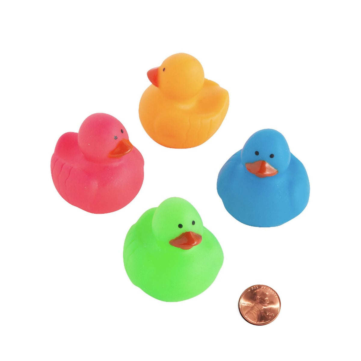 Mini Neon Rubber Duckies (48/package) 41?› each