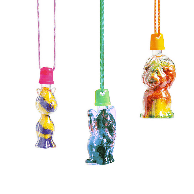 Safari Sand Art Necklaces (24 total pieces in 2 bags) 77?› each
