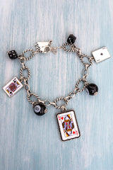 TIPI High Stakes Royalty Silvertone Charm Bracelet