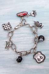 TIPI Desert Highway Legend Silvertone Charm Bracelet