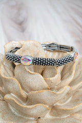 TIPI Iridescent Canyon Couture Silvertone Stretch Bracelet