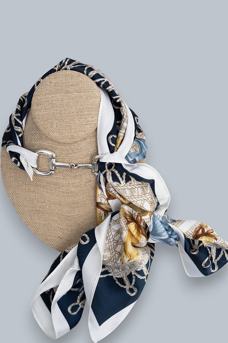 TIPI Bridle & Brand Silvertone Scarf Slide