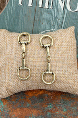 TIPI Saddle Society Goldtone Earrings
