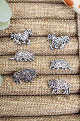 TIPI Frontier Lineup: Horse & Armadillo & Bison Earrings 3 Pair Set