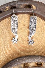 TIPI Earn Your Spurs Silvertone Earrings