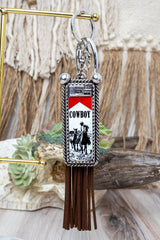 TIPI Cowboy Lighter Brown Tassel Keychain