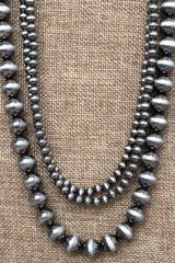 TIPI Western Elite Silver Pearl Layered Necklace